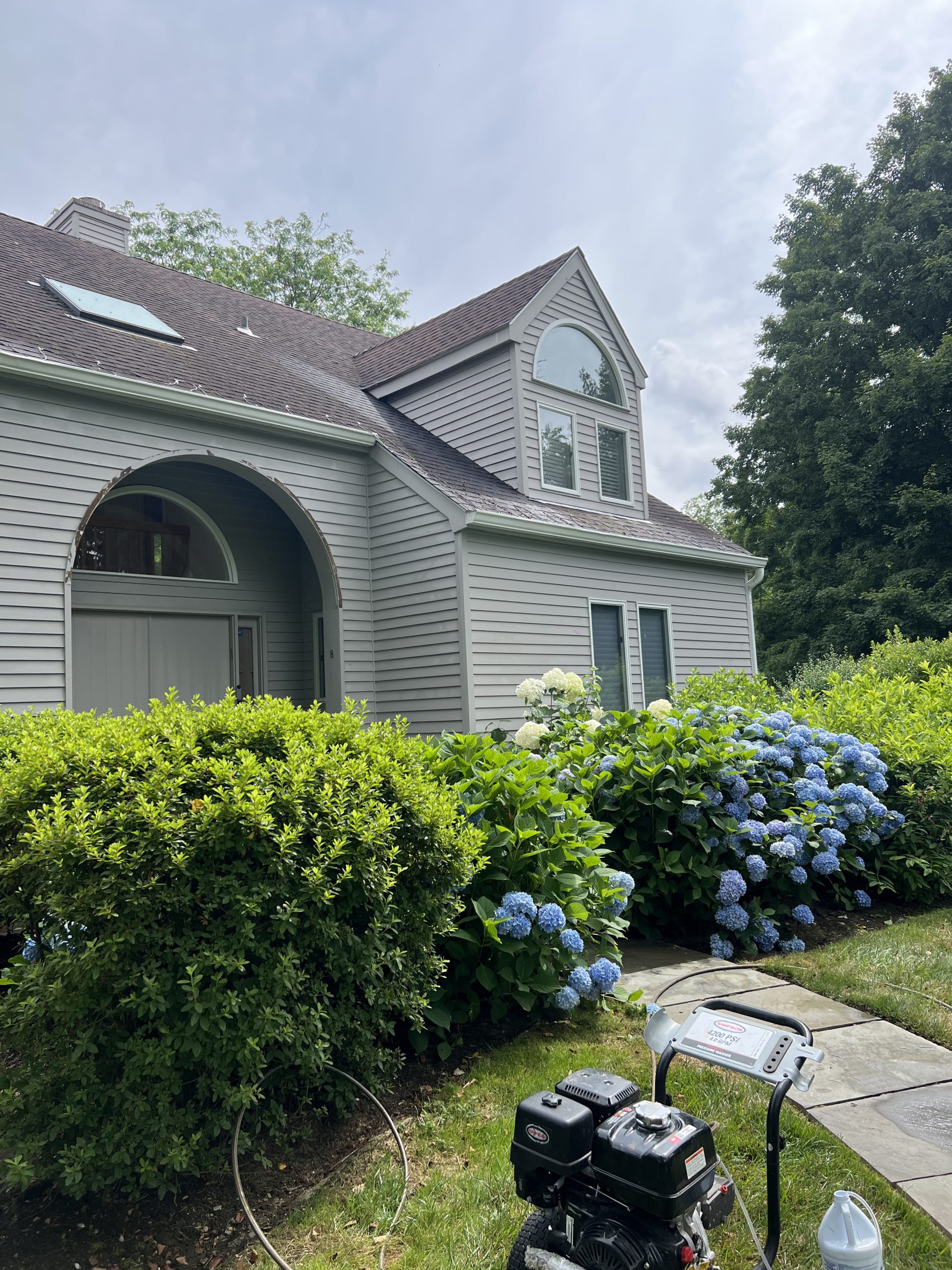 Pressure washing service for exterior surface preparation in Westchester County